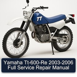 2003-2006 Yamaha TT Models Tt-600-re Service Repair Workshop Manual PDF