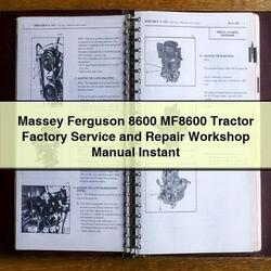 Massey Ferguson 8600 MF8600 Tractor Service Repair Workshop Manual PDF