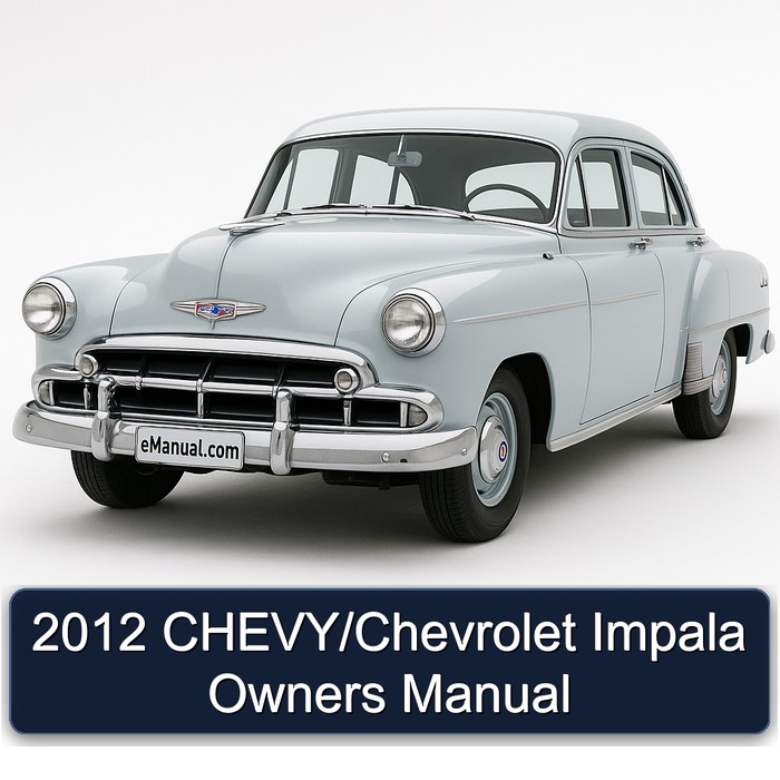 2012 Chevrolet Impala Chevy/ Owners Owner's Manual PDF