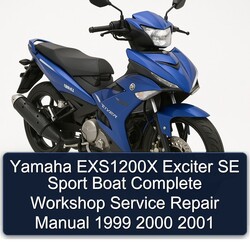 1999-2001 Yamaha EXS1200X Exciter SE Sport Boat Service Repair Workshop Manual PDF