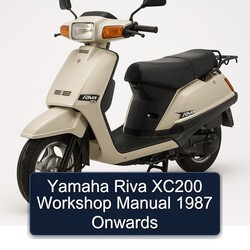 1987 Yamaha Riva Models XC200 Onwards Service Repair Workshop Manual PDF