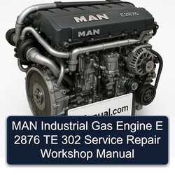 MAN E2876 Industrial Gas Engine E 2876 TE 302 Service Repair Workshop Manual PDF