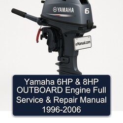 1996-2006 Yamaha 6HP 8HP Outboard Engine Service Repair Workshop Manual PDF
