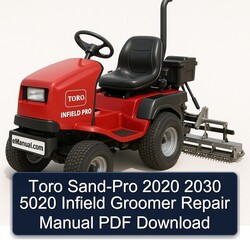 2020-2030 Toro SAND-PRO 5020 Infield Groomer Service Repair Workshop Manual PDF