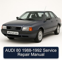 1988-1992 Audi 80 Service Repair Workshop Manual PDF