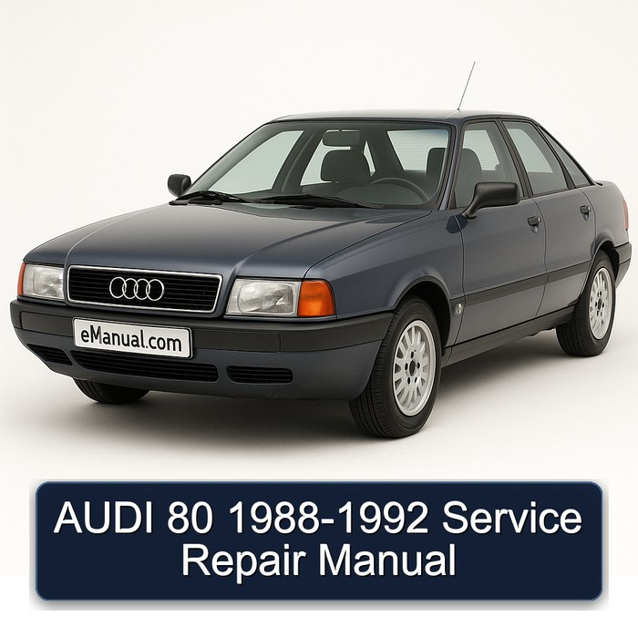 1988-1992 Audi 80 Service Repair Workshop Manual PDF