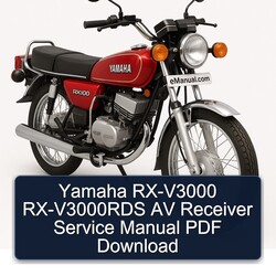 Yamaha RX Models RX-V3000 Rx-v3000rds AV Receiver Service Repair Workshop Manual PDF