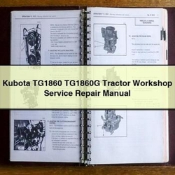 Kubota TG1860 TG1860G Tractor Service Repair Workshop Manual PDF