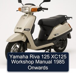 1985 Yamaha Riva Models 125 XC125 Onwards Service Repair Workshop Manual PDF