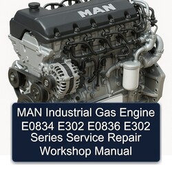 MAN E0834 Industrial Gas Engine E302 E0836 Series Service Repair Workshop Manual PDF