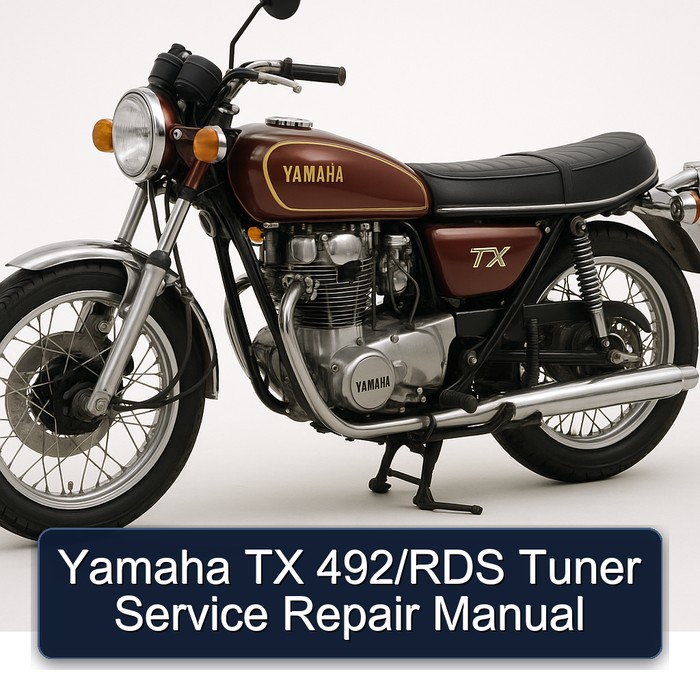 Yamaha TX Models 492/rds Tuner Service Repair Workshop Manual PDF