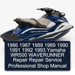 1988-1993 Yamaha WR500 Waverunner Shop Service Repair Workshop Manual PDF