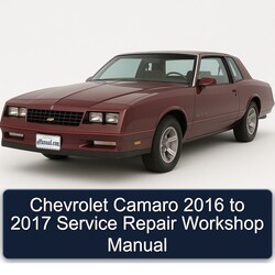 2016-2017 Chevrolet Camaro Service Repair Workshop Manual PDF