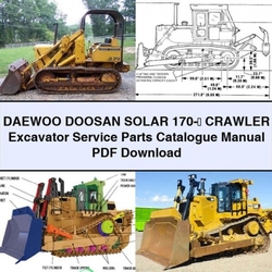 Daewoo Doosan Solar 170- 8546; Crawler Excavator Parts Catalog PDF
