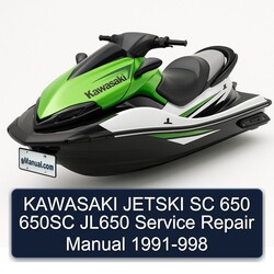 1991 Kawasaki Jetski SC 650 650SC JL650 -998 Service Repair Workshop Manual PDF