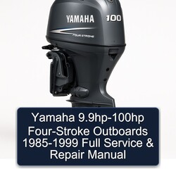 1985-1999 Yamaha 9.9hp-100hp Four-stroke Outboards Service Repair Workshop Manual PDF