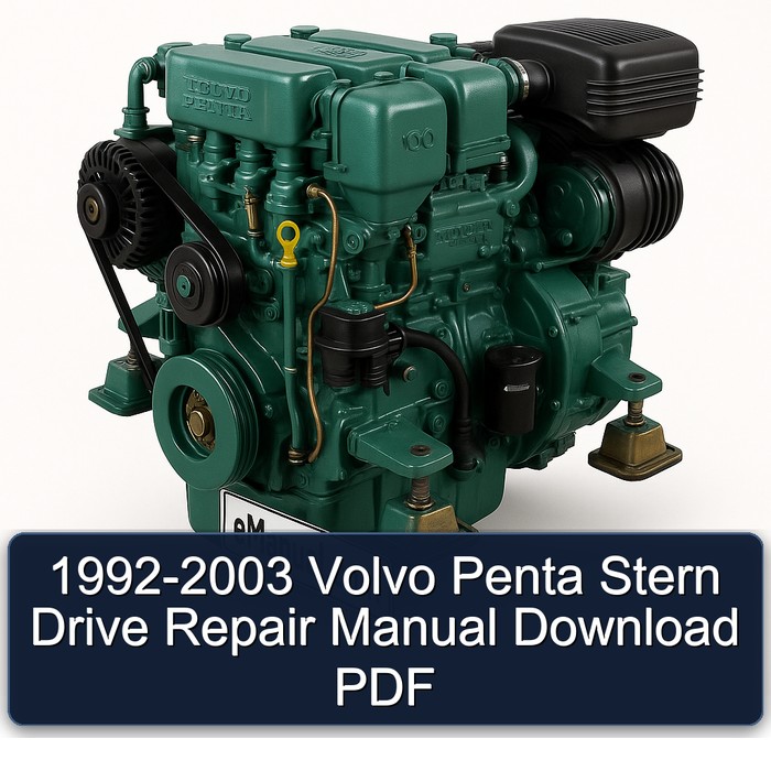 1992-2003 Volvo Penta Stern Drive Service Repair Workshop Manual PDF