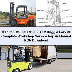 Manitou MSI30D MSI35D E2 Buggie Forklift Service Repair Workshop Manual PDF