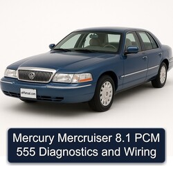 Mercury Mercruiser 8.1 PCM 555 Diagnostics Electrical Wiring Diagrams PDF