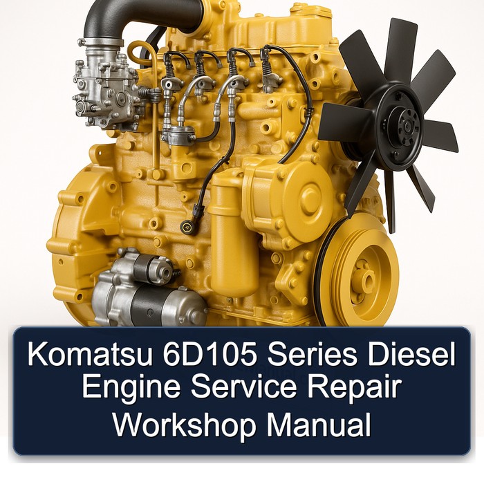 Komatsu Series Manuals 6d105 Diesel Engine Service Repair Workshop Manual PDF