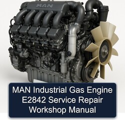MAN E2842 Industrial Gas Engine Service Repair Workshop Manual PDF