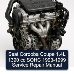1993-1999 Seat Cordoba Coupe 1.4l 1390 Cc SOHC Service Repair Workshop Manual PDF
