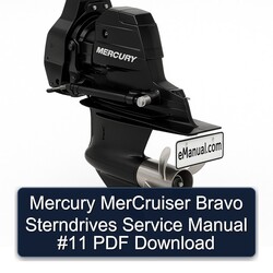 Mercury Mercruiser Bravo Sterndrives 11 Service Repair Workshop Manual PDF