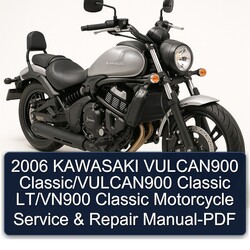 2006 Aprilia Classic Kawasaki Vulcan900 /vulcan900 Lt/vn900 Motorcycle Service Repair Workshop Manual PDF