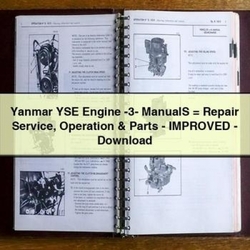Manual de Servicio y Refacciones - Motor Yanmar YSE -3- (Mejorado) - PDF