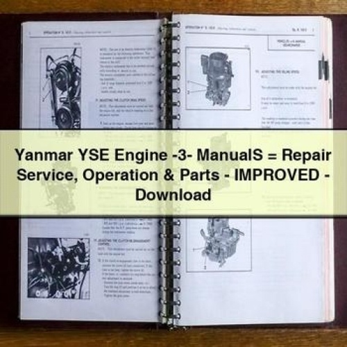 Yanmar YSE Engine -3- = Operation Parts - Improved Service Repair Workshop Manual PDF