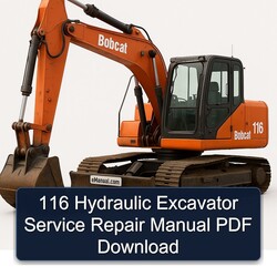 116 Hydraulic Excavator Service Repair Workshop Manual PDF