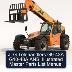 JLG Telehandlers G9-43A G10-43A Ansi Illustrated Master Parts Catalog PDF