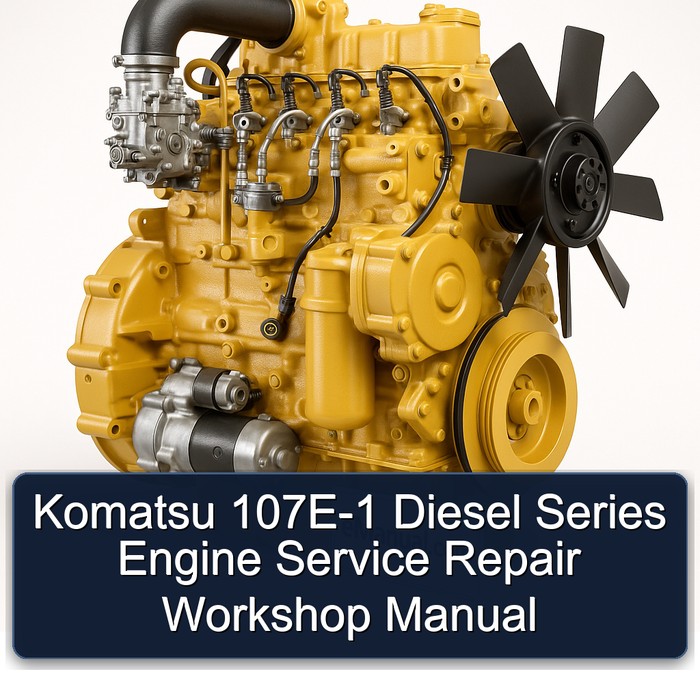 Komatsu Series Manuals 107E-1 Diesel Engine Service Repair Workshop Manual PDF