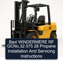 Baxi Windermere RF Gcno.32 075 28 Propane Installation Servicing Service Repair Workshop Manual PDF