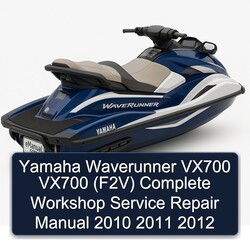 2010-2012 Yamaha Waverunner VX700 (F2V) Service Repair Workshop Manual PDF