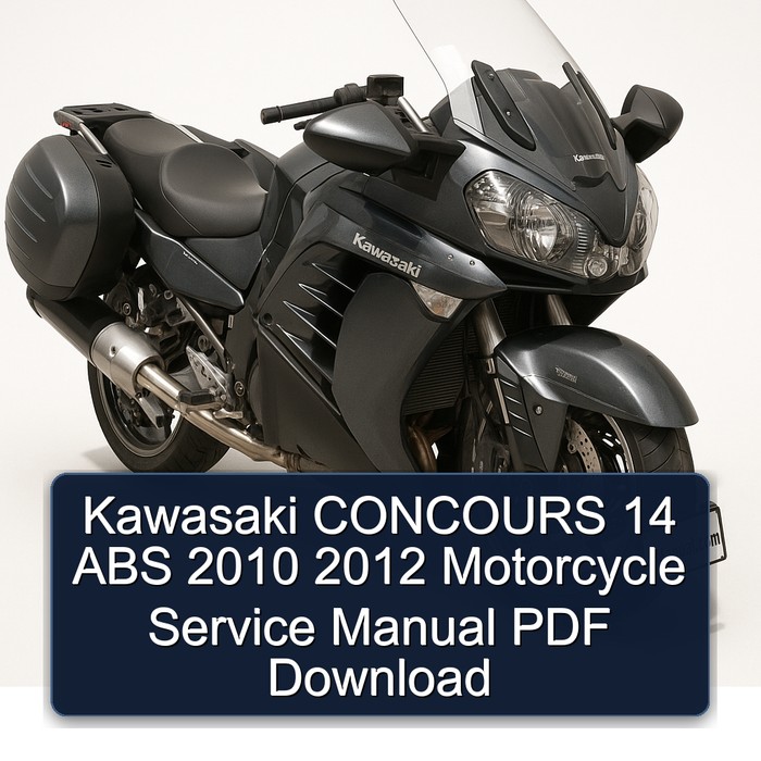 2010-2012 Kawasaki Concours Models 14 ABS Motorcycle Service Repair Workshop Manual PDF