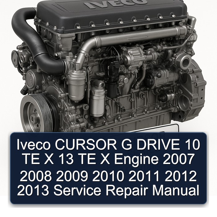 2007-2013 Iveco Cursor G Drive 10 TE X 13 Engine Service Repair Workshop Manual PDF