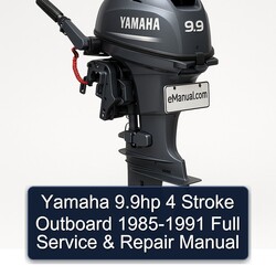 1985-1991 Yamaha 9.9hp 4 Stroke Outboard Service Repair Workshop Manual PDF