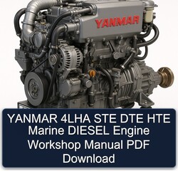 Yanmar 4LHA STE DTE HTE Marine Diesel Engine Service Repair Workshop Manual PDF