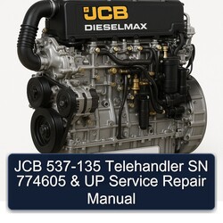 JCB 537-135 Telehandler SN 774605 UP Service Repair Workshop Manual PDF
