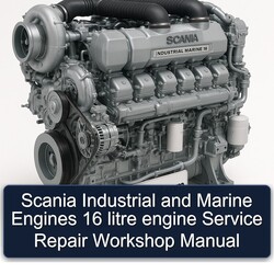 Scania T Series Industrial Marine Engines 16 Litre Engine Service Repair Workshop Manual PDF