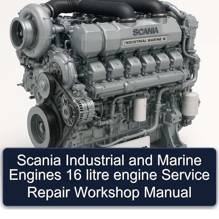 Scania T Series Industrial Marine Engines 16 Litre Engine Service Repair Workshop Manual PDF