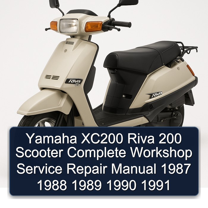 1987-1991 Baotian Yamaha XC200 Riva 200 Scooter Service Repair Workshop Manual PDF