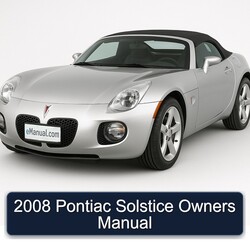 2008 Pontiac Solstice Owners Owner's Manual PDF