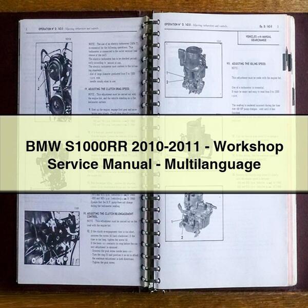 2010-2011 BMW 02 Series S1000RR - -multilanguage Service Repair Workshop Manual PDF