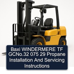 Baxi Windermere TF Gcno.32 075 29 Propane Installation Servicing Service Repair Workshop Manual PDF