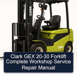 Clark 20-30 GEX Forklift Service Repair Workshop Manual PDF