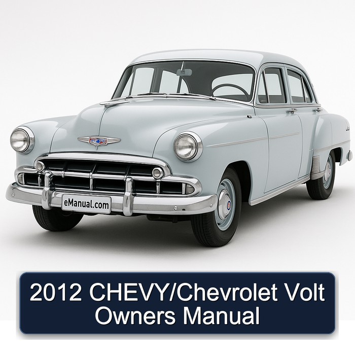 2012 Chevrolet Chevy / Volt Owners Owner's Manual PDF