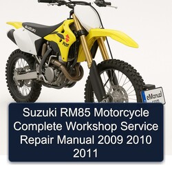 2009-2011 Suzuki RM Series RM85 Motorcycle Service Repair Workshop Manual PDF