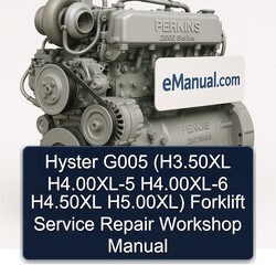 Hyster G005 (h3.50xl H4.00xl-5 H4.00xl-6 H4.50xl H5.00xl) Forklift Service Repair Workshop Manual PDF